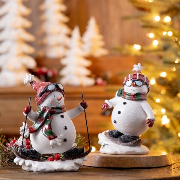 Winter Sport Snowman Figurine (Set of 6)