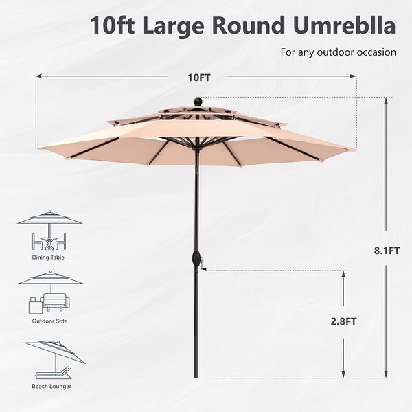 MAISON ARTS Metal/PE Rattan 6piece Outdoor Dining Set with Umbrella