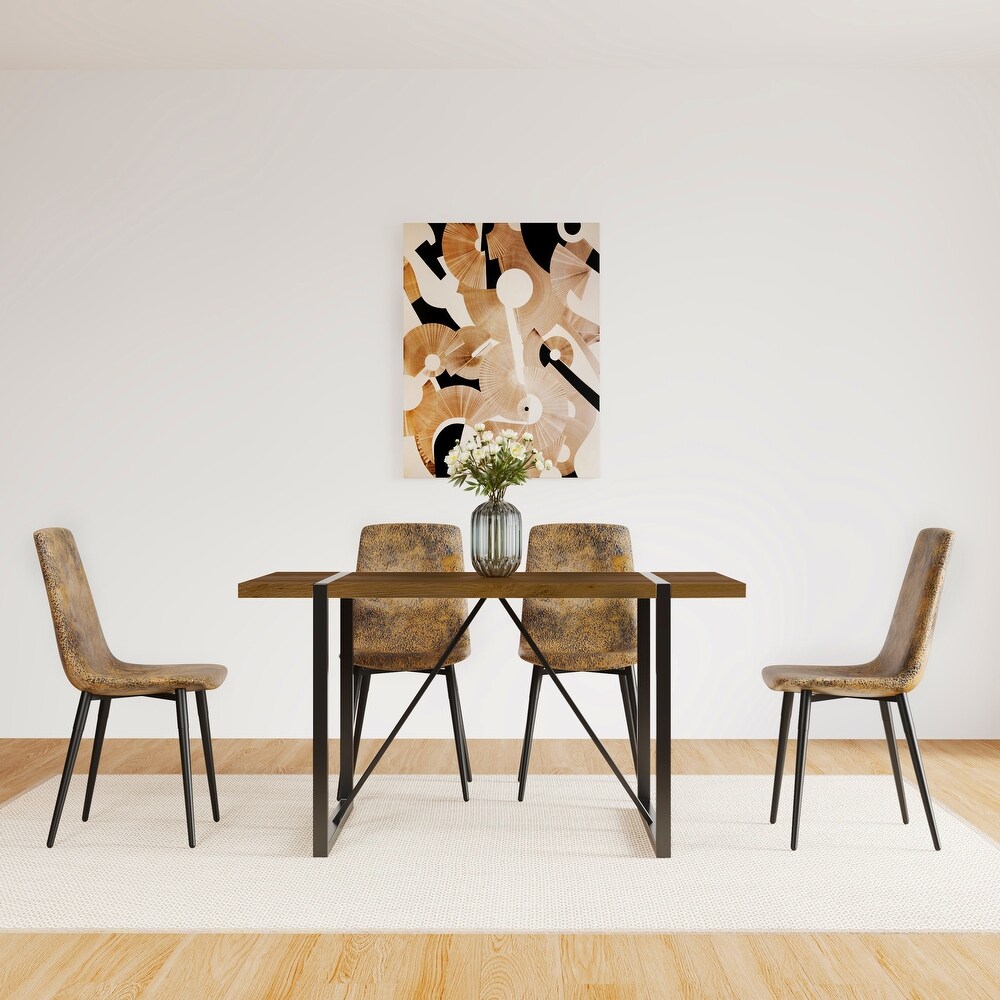 Rectangular MDF Dining Table For 4 6 Person  With 1.5\