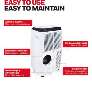 Honeywell 9900 BTU (6000 BTU DOE) Portable Air Conditioner HM0CESAWK6 with Dehumidifier HM0CESAWK6