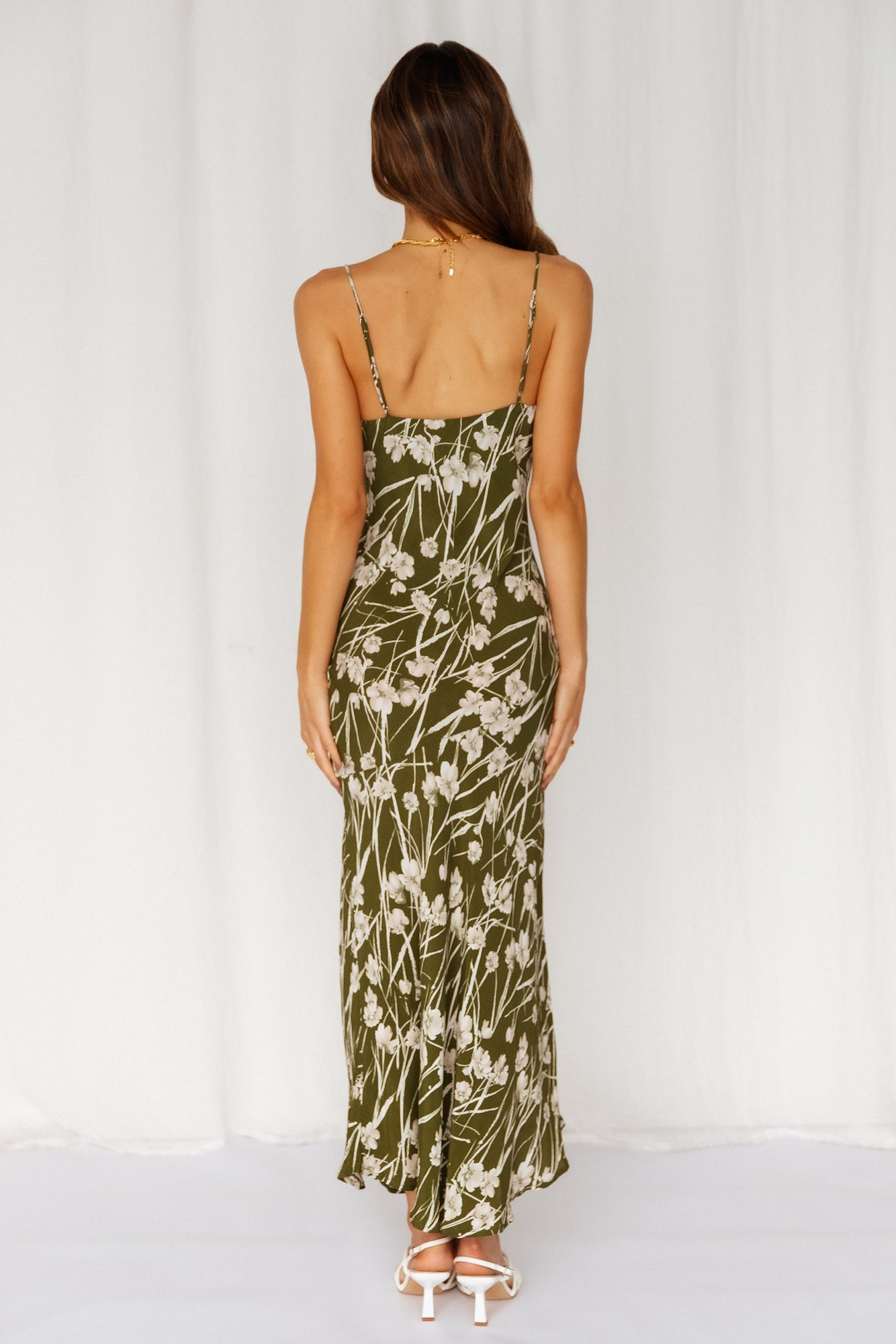 Popping Off Midi Dress Green