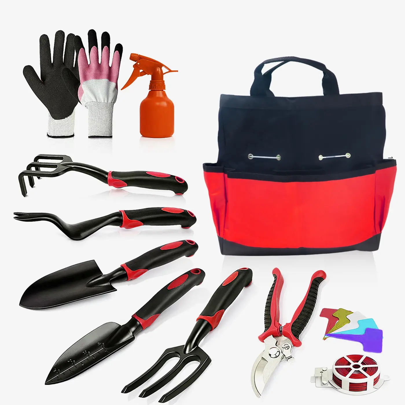 New Carbon Steel Garden Hand Tools Kit Set with Watering Can Planting Flowers Weeding