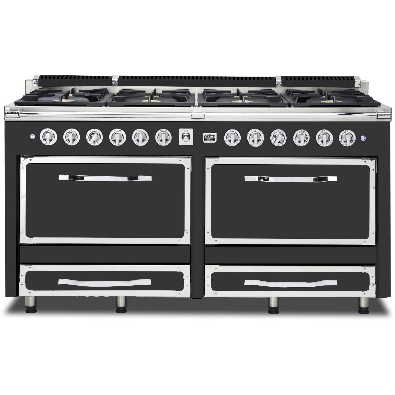 Viking 66-inch Freestanding Dual-Fuel Range with Convection Technology TVDR661-8BCS