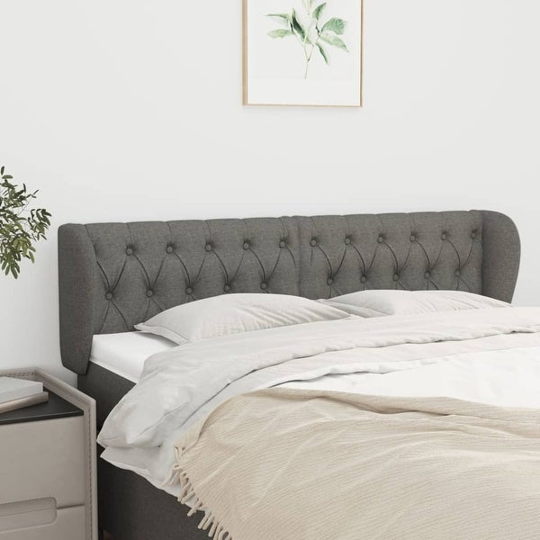 vidaXL Headboard with Ears Light Gray 40.6