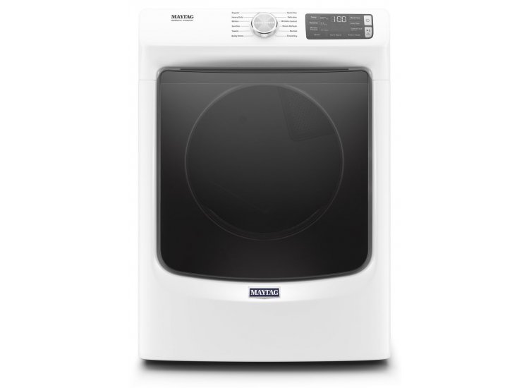 Maytag 7.3 Cu. Ft. White Front Load Gas Dryer With Extra Power Button And Quick Dry Cycle