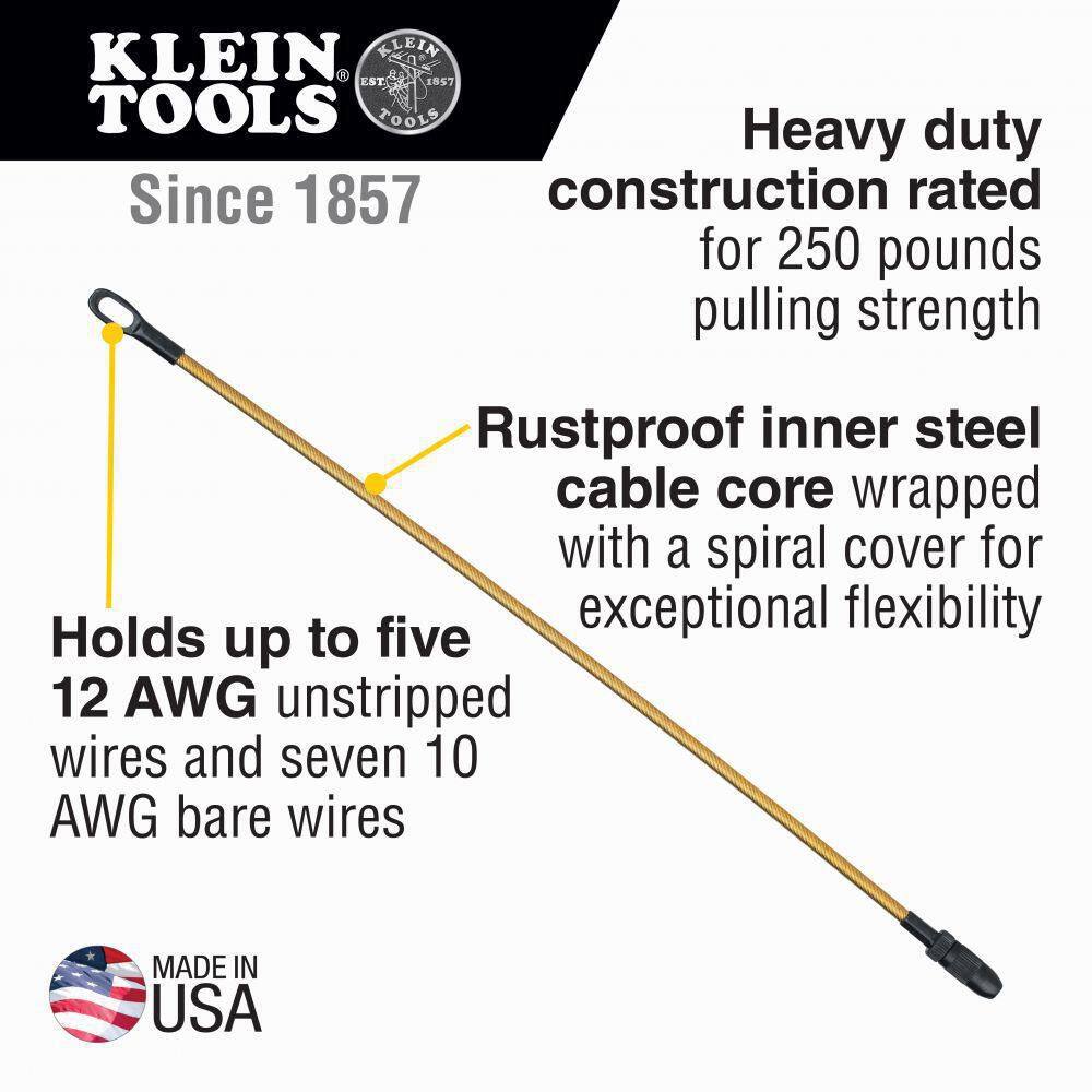 Klein Tools 13-Inch Flexible Fish Tape Leader 50350