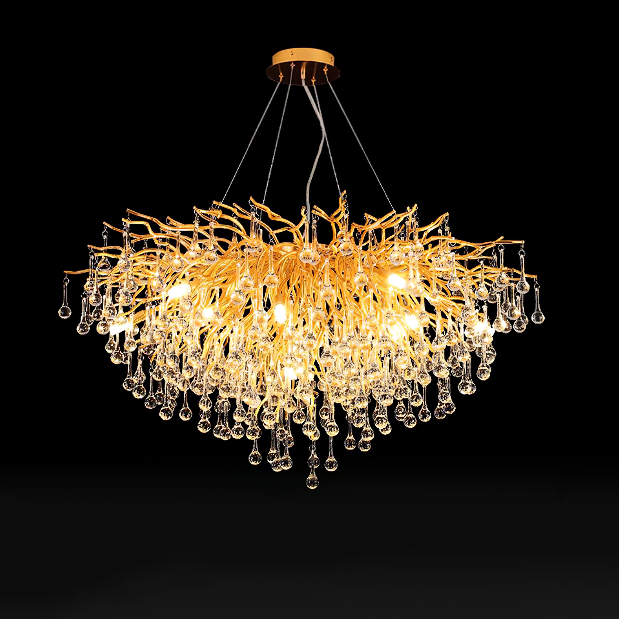 Teardrop Crystal Chandelier