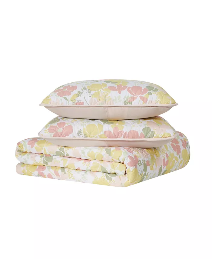 Truly Soft Garden Floral 2 Piece Quilt Set， Twin Twin XL