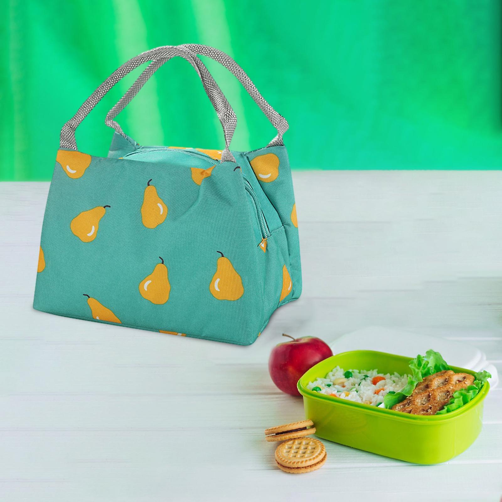 Insulated Lunch Bag Portable Waterproof Lunch Box For Women Men Beach Office Green