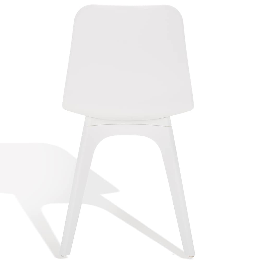 SAFAVIEH Couture Damiano Molded Plastic Dining Chair (SET of 2)   17.5 IN W x 18 IN D x 31.5 IN H