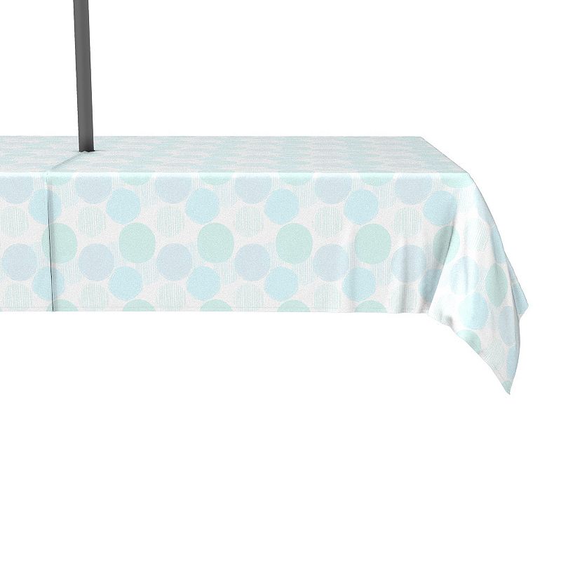 Water Repellent， Outdoor， 100% Polyester， 60x84， Blue Polka Dot Scribble