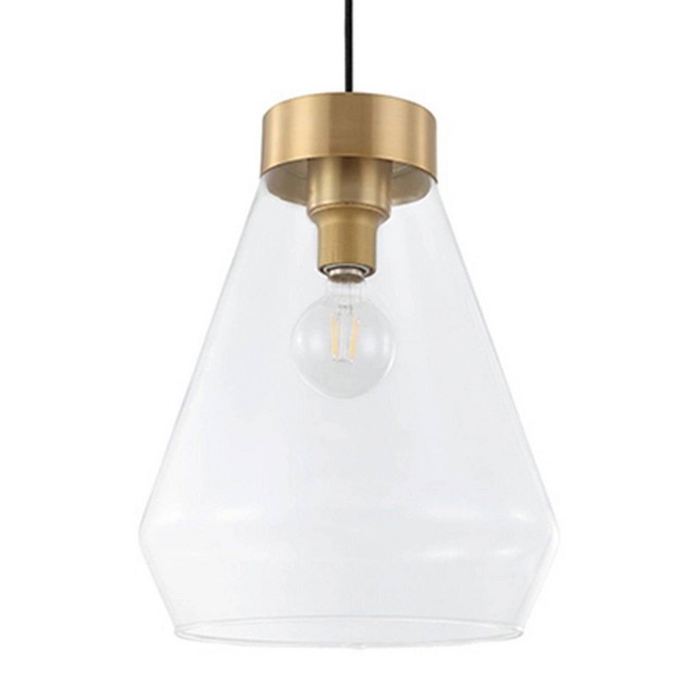 1 light Montey Globe Pendant With Shade Brushed Gold Eglo