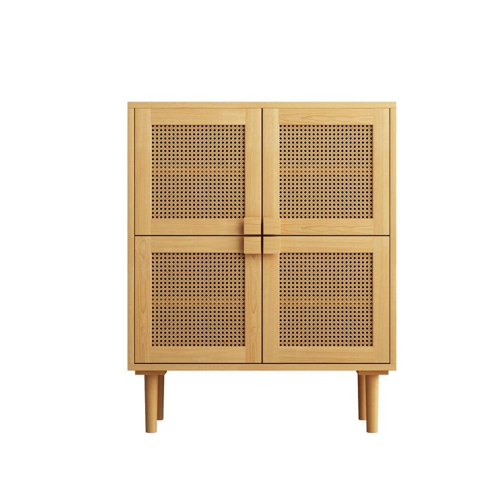 Rattan Mesh Storage Cabinet   N/A