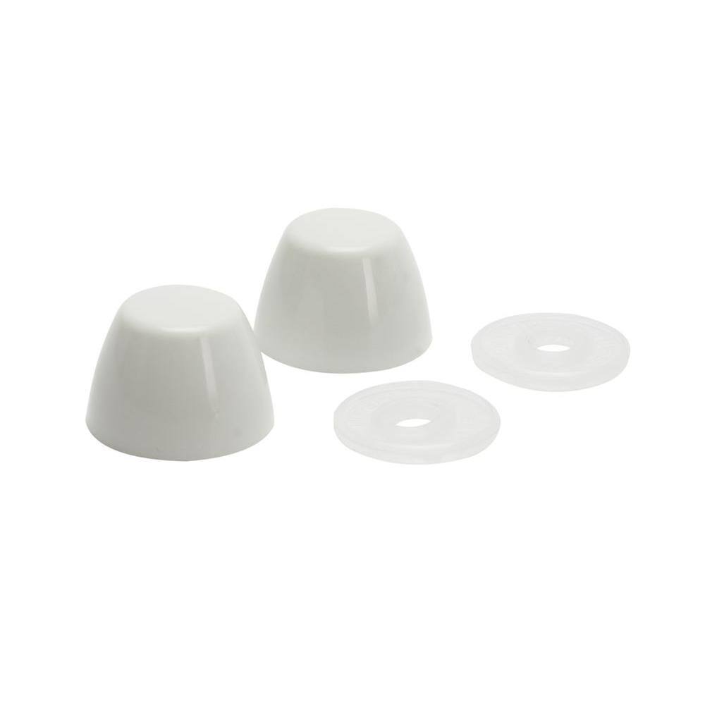 Fluidmaster White Toilet Bolt Caps 7115