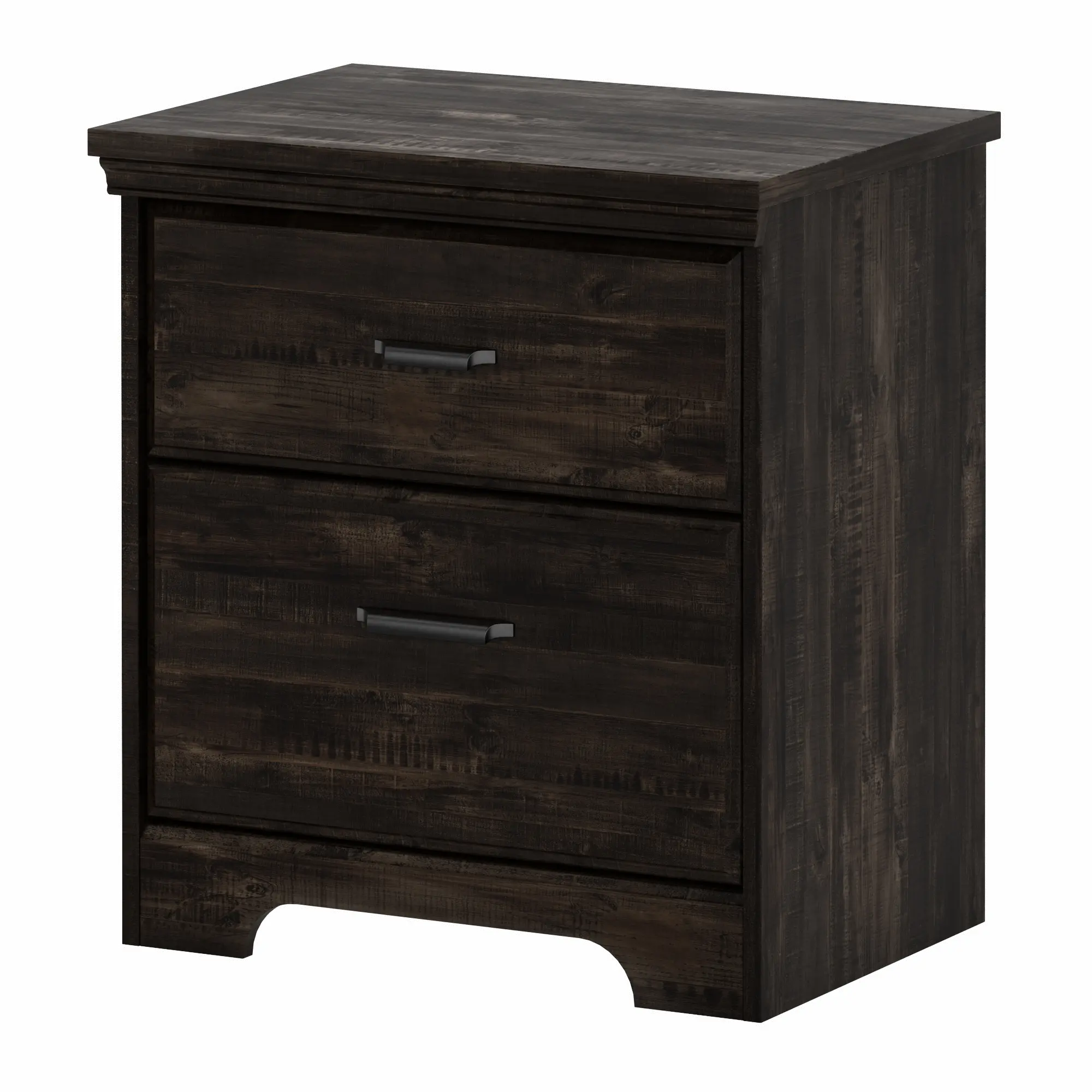 Versa Classic Rubbed Black Nightstand - South Shore