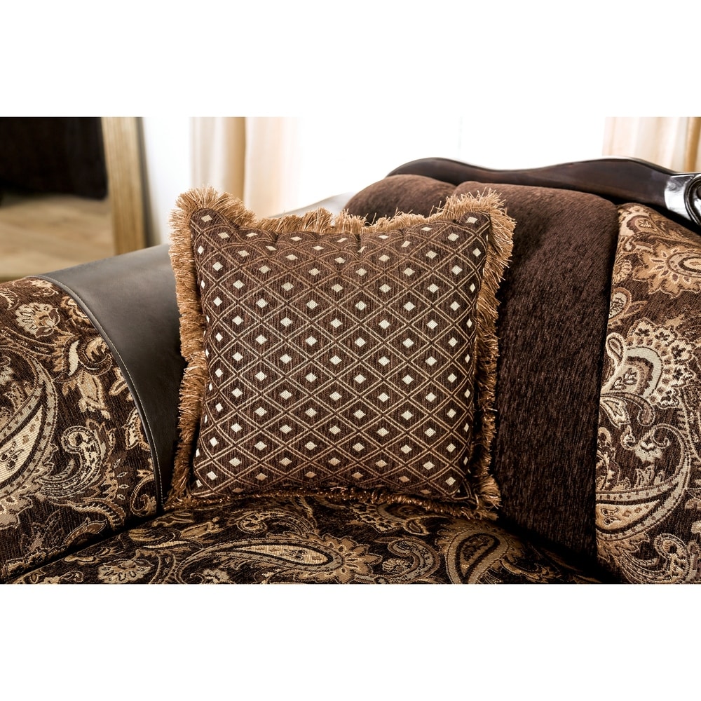 Gracewood Hollow Dayaram Traditional Brown Sofa