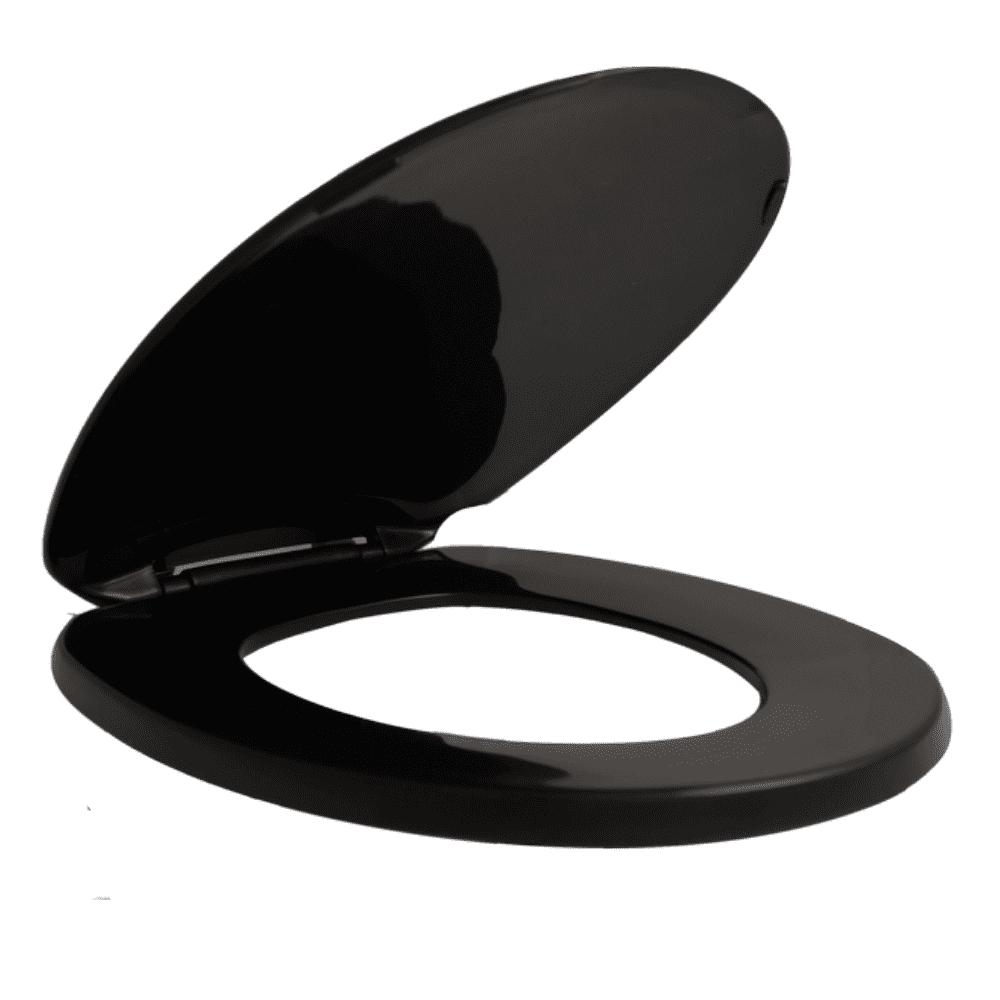 Centoco 200-407 Round Plastic Toilet Seat， Residential and Light Weight Commercial， Black