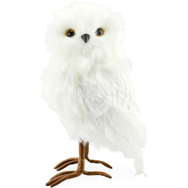 Decorae Fake Stuffed Owl Figure 10 5in Tall Bird Craft Halloween Prop Or Christmas Tree Topper Use