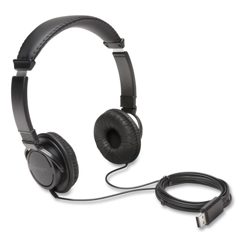 Kensington Hi-Fi Headphones， 6 ft Cord， Black (K97600WW)