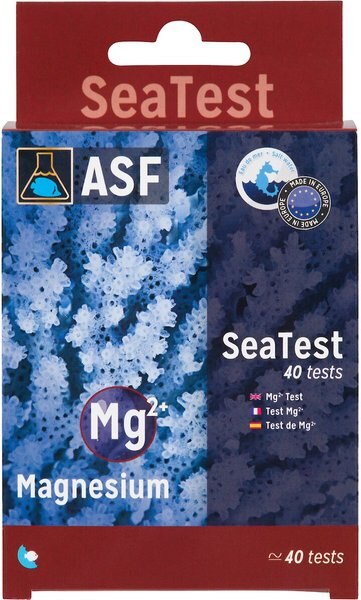 ASF SeaTest Mg2+ (Magnesium) Fish Aquarium Water Test Kit， 40 count