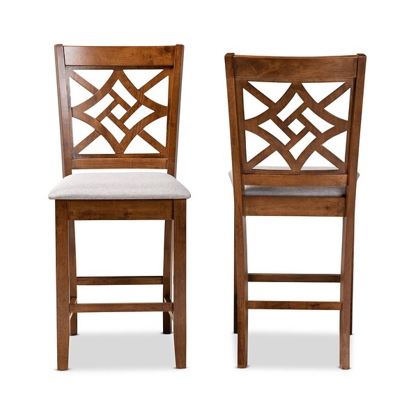 Nicolette Modern and Contemporary Transitional 2-PC Counter Stool Set