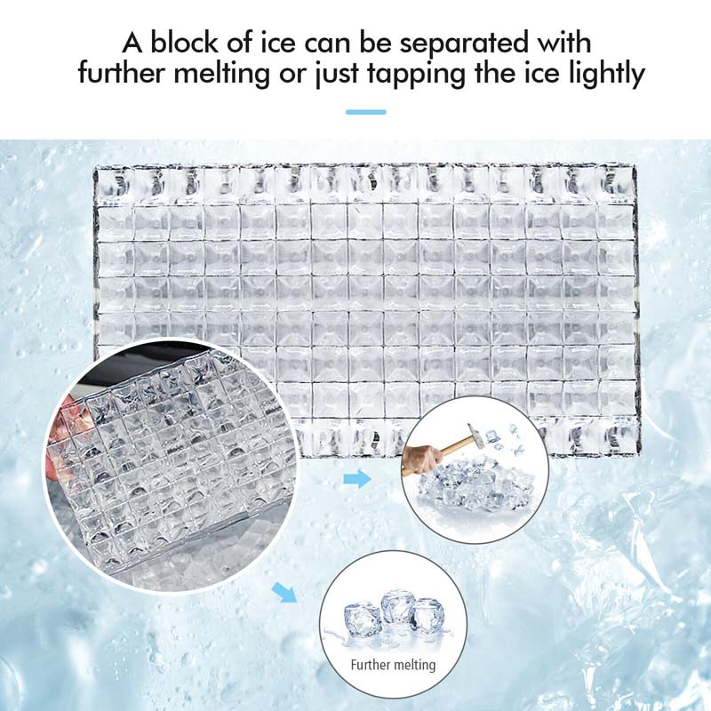 110LBS/24H Commercial Ice Maker with 33LBS Storage Capacity, Free-Standing Ice Machine