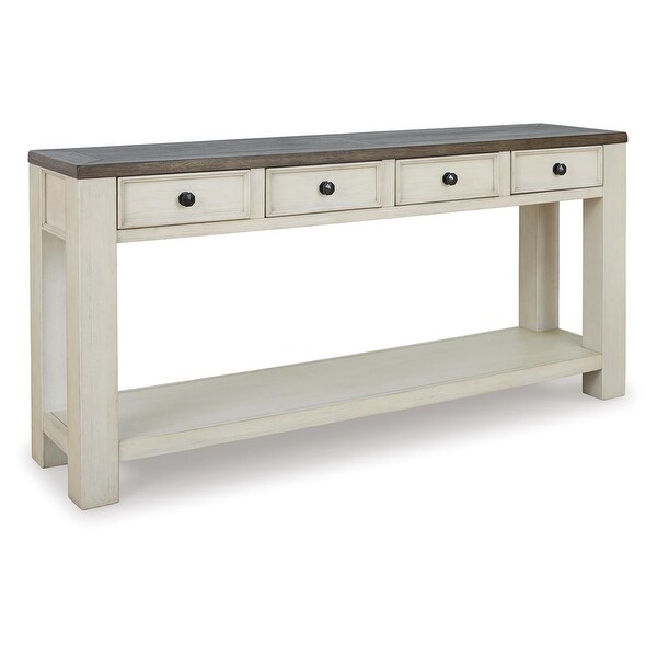 Signature Design by Ashley Bolanburg Farmhouse Sofa Table