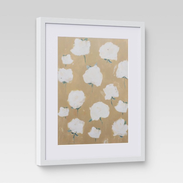 X 20 quot Loose Floral Framed Wall Art