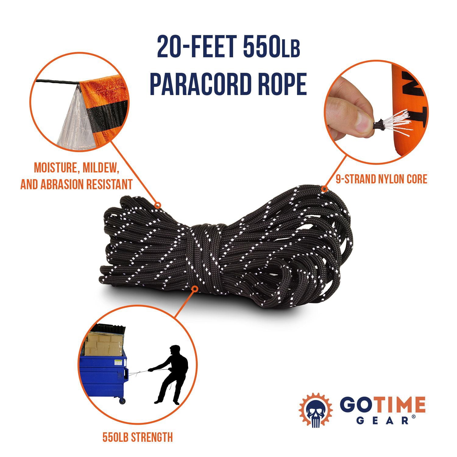 Go Time Gear | Life Tent Emergency Survival Shelter - 2 Person Tube Tent | Waterproof， Windproof， Thermal | Includes Survival Whistle， Paracord Rope and Portable， Lightweight Nylon Stuff Sack | Orange