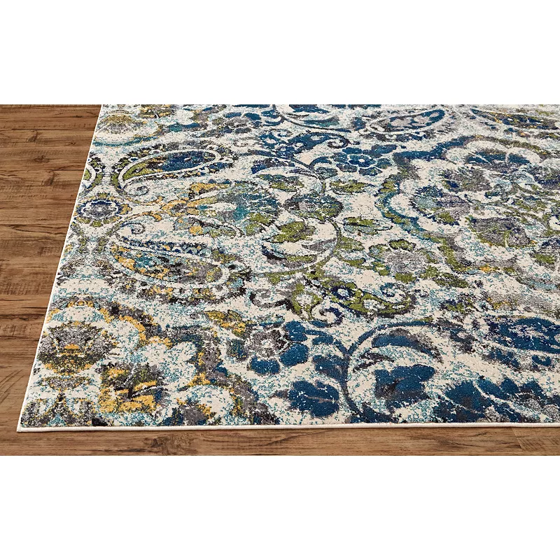 Weave and Wander Omari Blue Rug