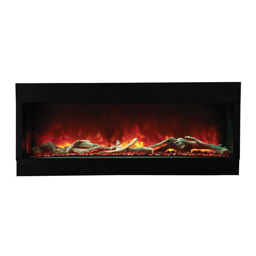 Amantii Tru View 60-Inch Smart Built-In Three Sided Electric Fireplace