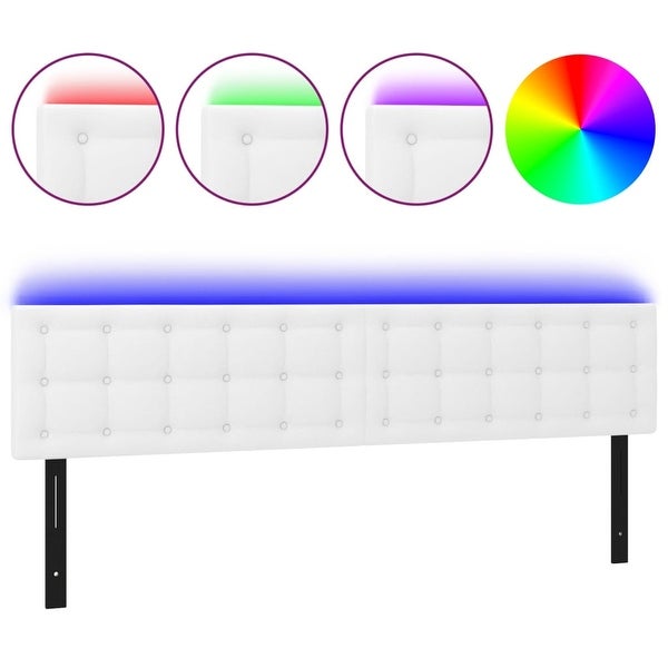 vidaXL LED Headboard Black 39.4