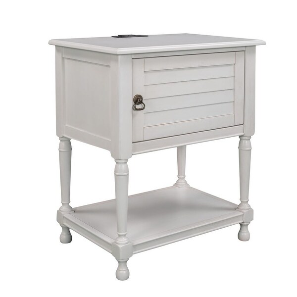 Versatile Nightstand with Two Built-in Shelves Cabinet and an Open Storage - - 34638654