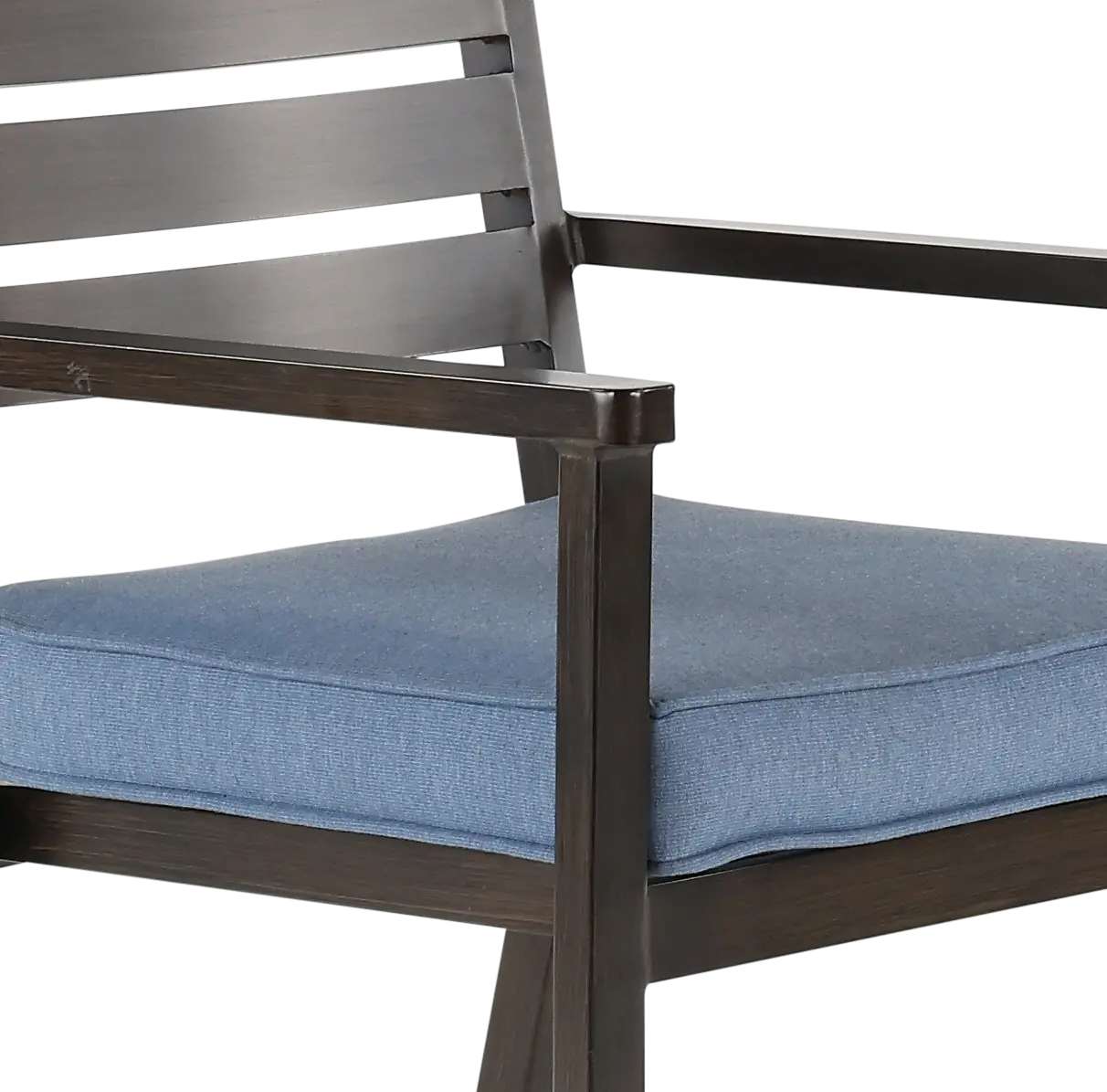 Adeline Denim Blue Outdoor Bar Stool