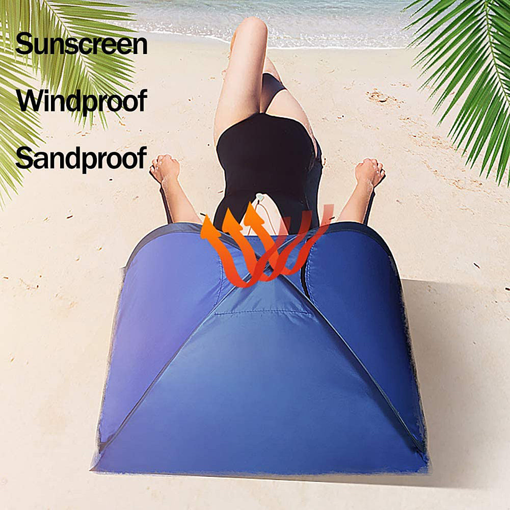 Portable Beach Tent Tent Pillow Small Foldable Sun Protection Personal Tent Sun Shelter Mini Beach Umbrella Tent Outdoor Items