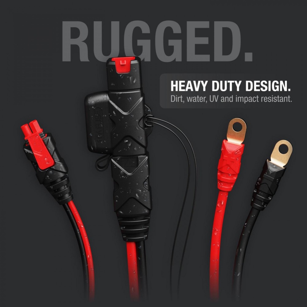 Noco Heavy Duty Boost Battery Eyelet Cable with X Connect Adapter ;