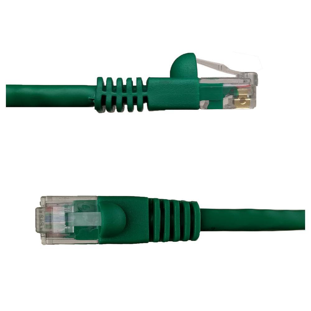 NTW 50 ft. Cat6 Snagless Unshielded (UTP) Network Patch Cable Green 345-U6-050GN