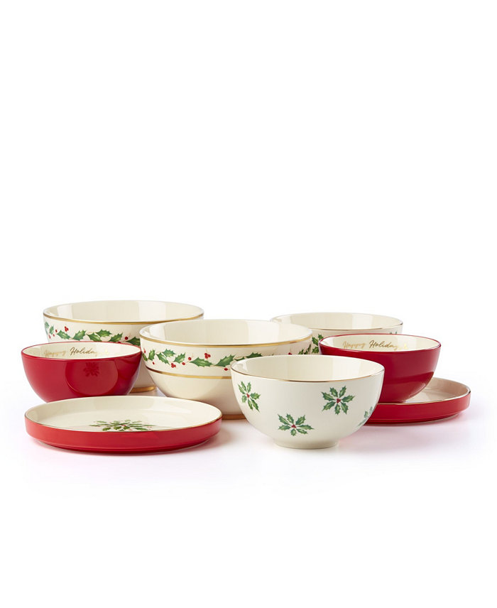 Lenox Holiday Luna Nesting Dinnerware Set of 8