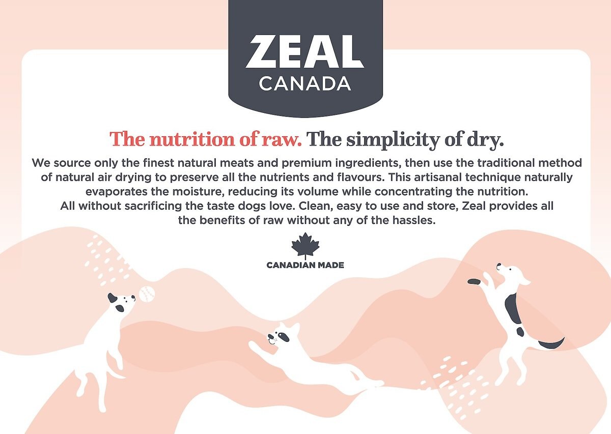 Zeal Canada Gently Salmon Recipe Grain-Free Air-Dried Dog Food