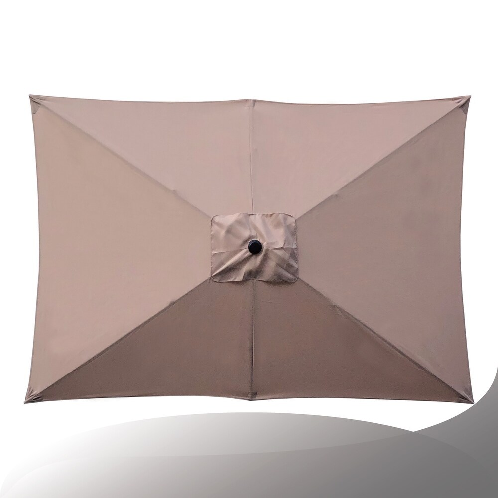 Maypex 10 X 6.5 Feet Rectangular Market Umbrella