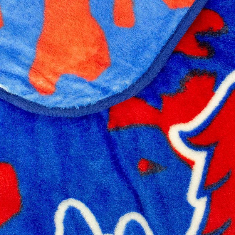 College Covers Kansas Jayhawks Raschel Throw Blanket