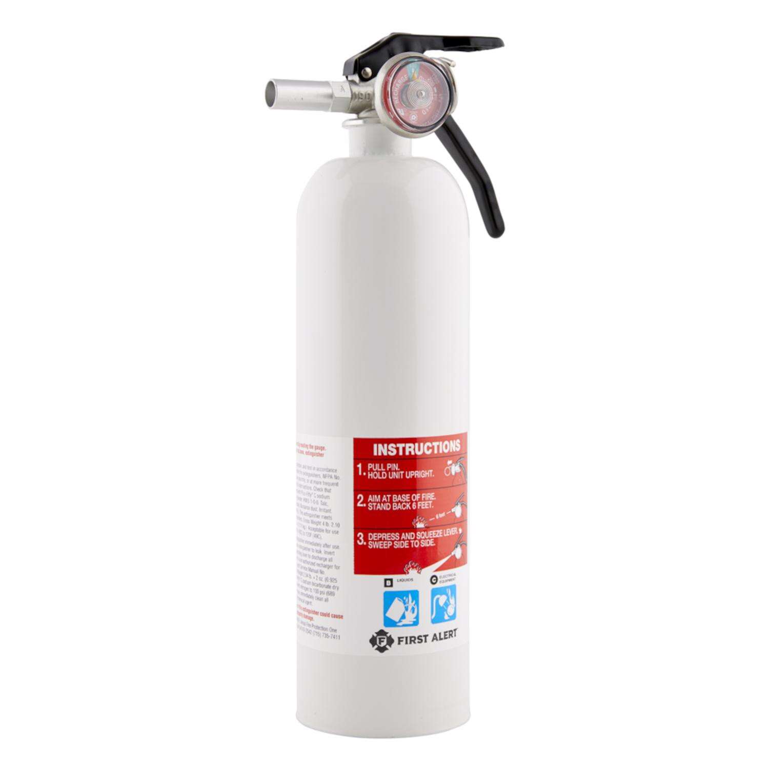 First Alert 2 lb Fire Extinguisher For Recreational OSHA/US Coast Guard Agency Approval