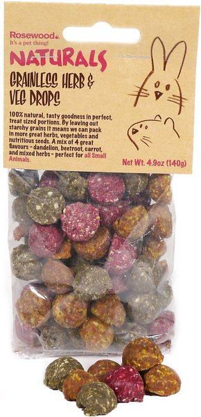 Naturals by Rosewood Herb 'n' Veg Drops Small Pet Treats