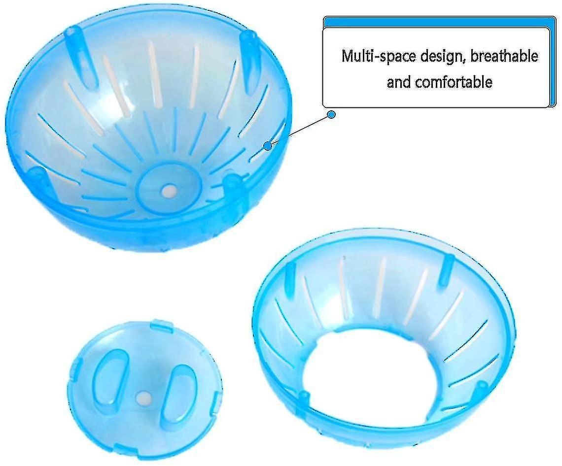 Hamster Ball， 2pcs Hamster Exercise Wheel Mini Jogging Running Ball Plastic Pet