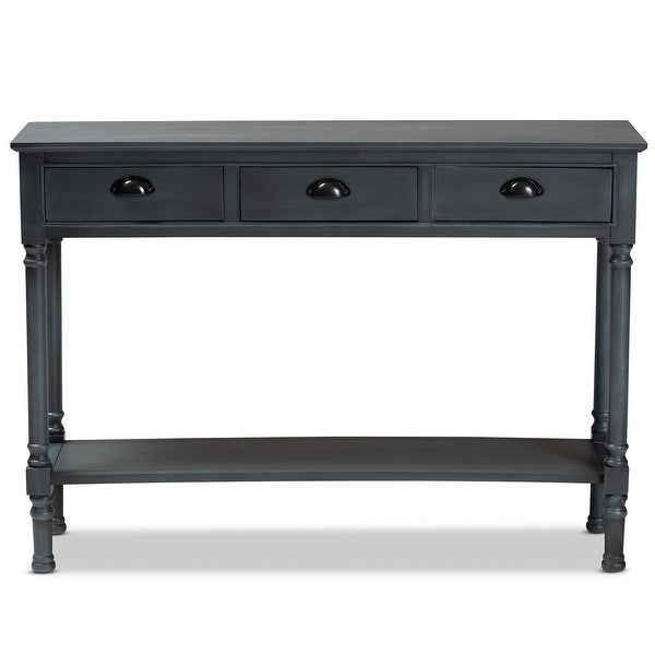 Garvey 3-Drawer Wood Entryway Console Table