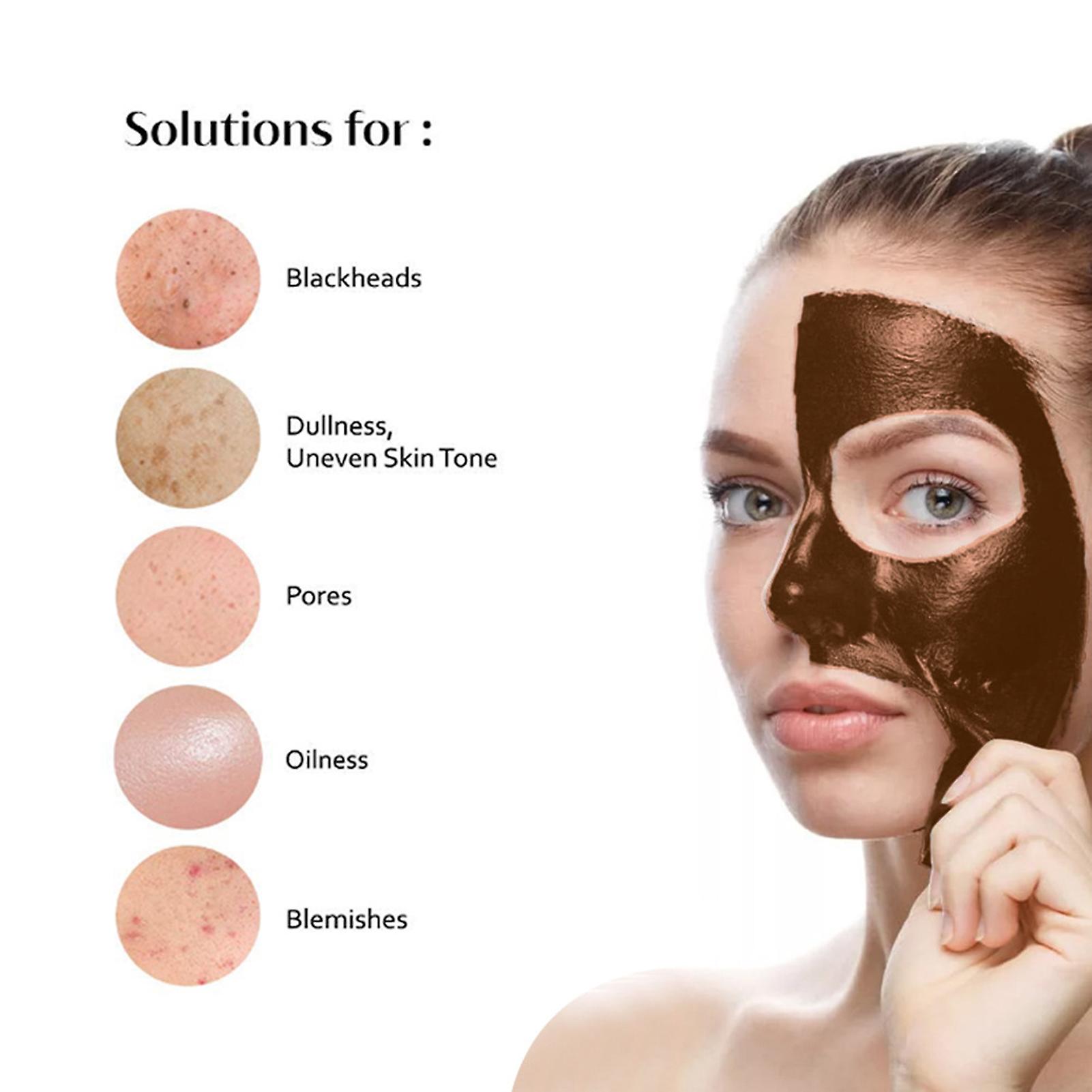 Blackhead Remover Mask Shrink Pores Peel-off Mask Skin Care Deep Cleaning Mask 80g Coffee