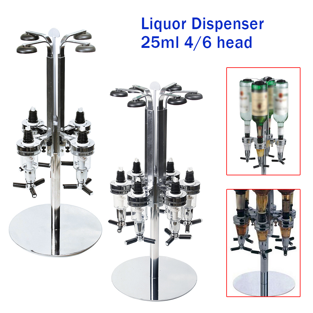 TOOL1SHOoo Liquor Wine Dispenser 25ml Bottle Dispenser Bar Dispenser 4/6 Head Fancy Wine Bottle