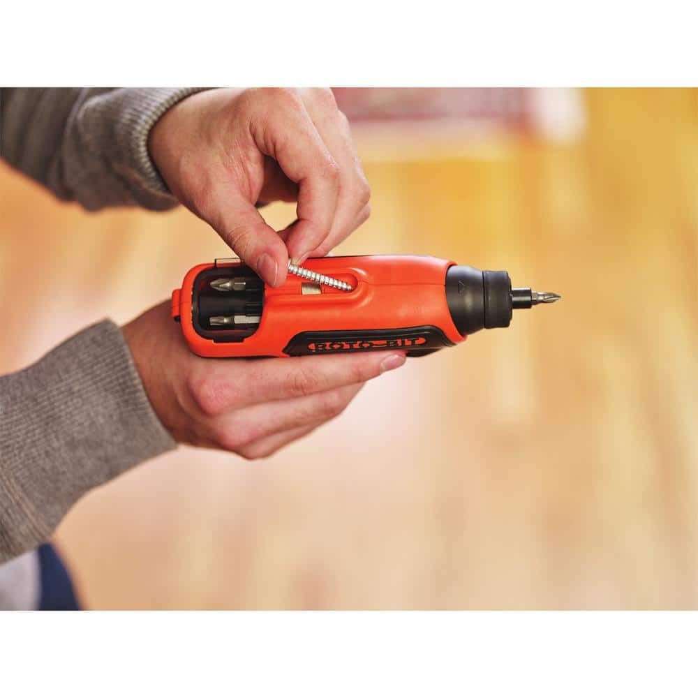 BLACK+DECKER 4V MAX Lithium-Ion Cordless Rechargeable Screwdriver with Charger BDCS50C