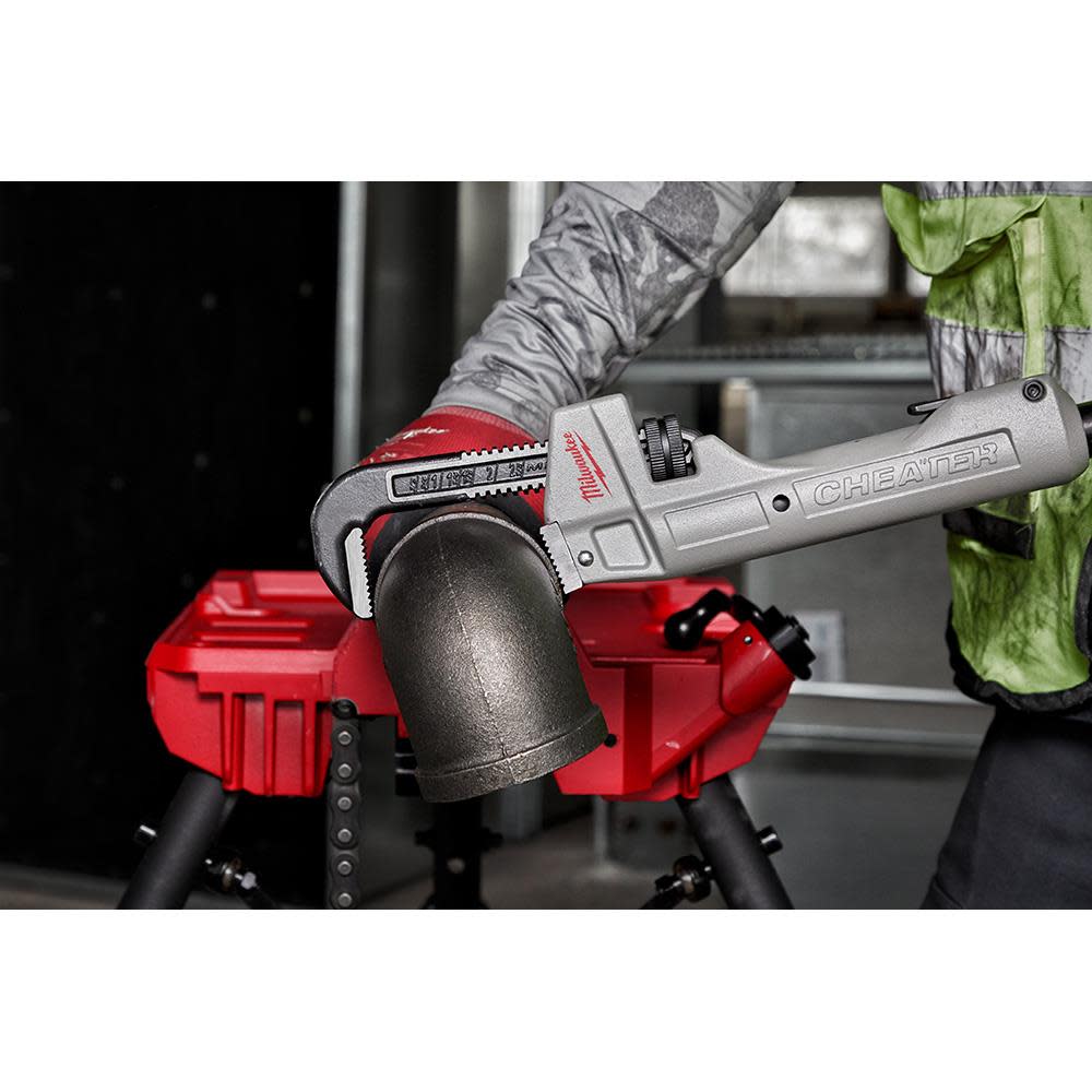 Milwaukee CHEATER Adaptable Pipe Wrench Aluminum ;