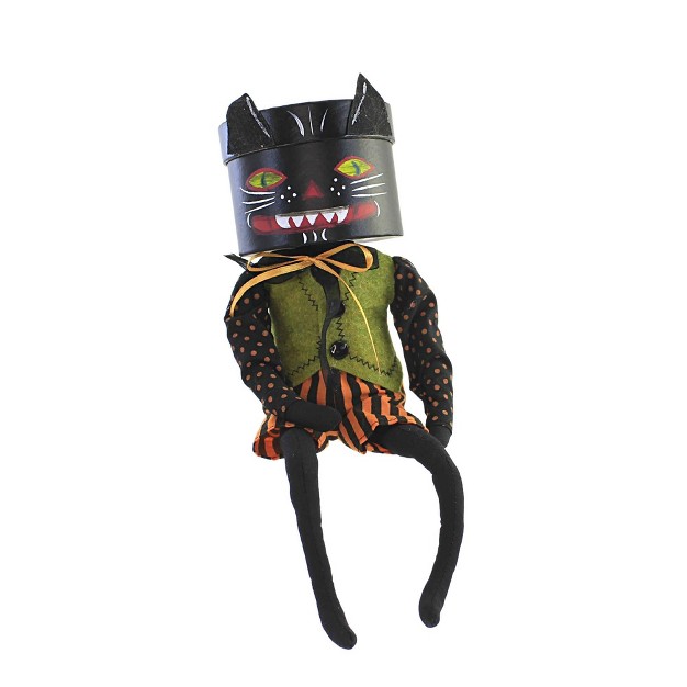 Joe Spencer Genny Figurine One Figurine 12 Inches Halloween Black Cat Xfgs76948 Fabric Black